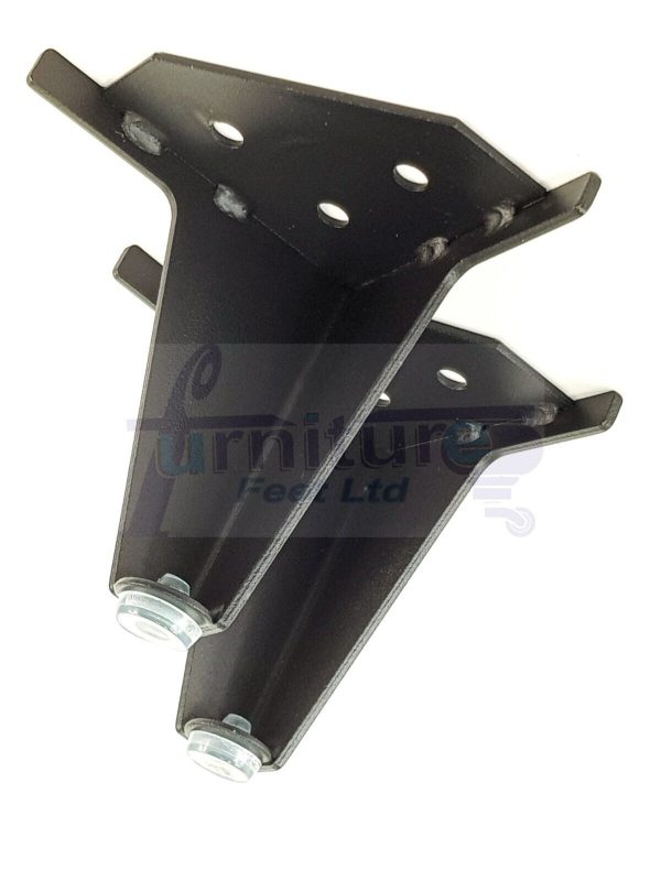 4 Black Metal Furniture Legs 100mm High Feet Sofa Chair Cabinets Beds Stools - Image 10