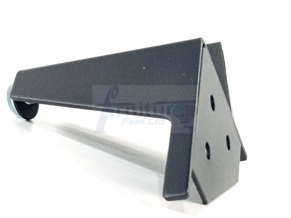 4 Black Metal Furniture Legs 100mm High Feet Sofa Chair Cabinets Beds Stools - Image 5