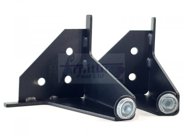 4 Black Metal Furniture Legs 100mm High Feet Sofa Chair Cabinets Beds Stools - Image 9