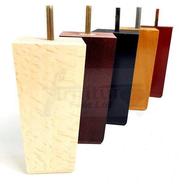 4 Block Wood Sofa Legs 135mm High Replacement Furniture Feet Chairs Cabinets M8 - Image 2