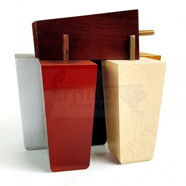 4 Block Wood Sofa Legs 135mm High Replacement Furniture Feet Chairs Cabinets M8 - Image 3
