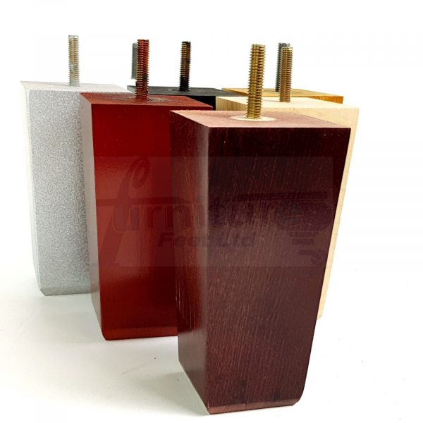 4 Block Wood Sofa Legs 135mm High Replacement Furniture Feet Chairs Cabinets M8 - Image 4