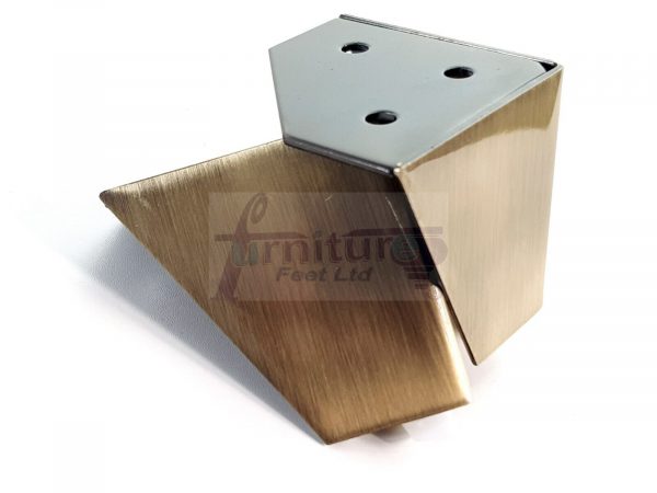 4 Brushed Brass Metal Legs 60mm High Replacement Feet Cabinet Sofa Chair Stool - Image 11