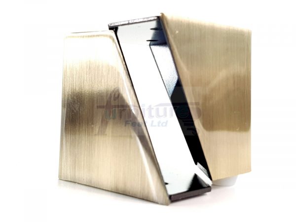 4 Brushed Brass Metal Legs 60mm High Replacement Feet Cabinet Sofa Chair Stool - Image 5