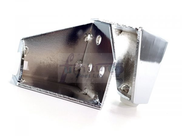 4 Chrome Metal Legs 60mm High Replacement Feet Cabinet Sofa Chair Stool - Image 4