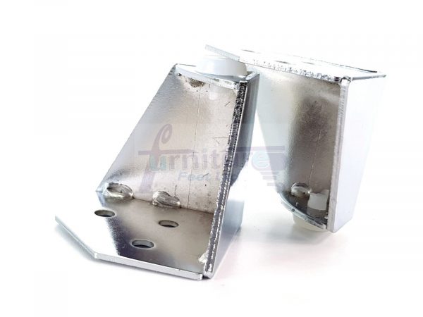 4 Chrome Metal Legs 60mm High Replacement Feet Cabinet Sofa Chair Stool - Image 6