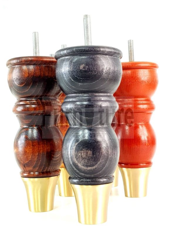 4 Furniture Feet Slipper Cup Replacement Leg Solid Wood Feet M8 Chair Sofa 182mm - Image 3