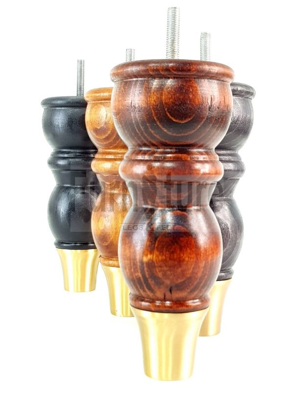 4 Furniture Feet Slipper Cup Replacement Leg Solid Wood Feet M8 Chair Sofa 182mm - Image 6