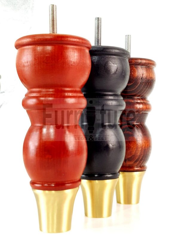 4 Furniture Feet Slipper Cup Replacement Leg Solid Wood Feet M8 Chair Sofa 182mm - Image 9