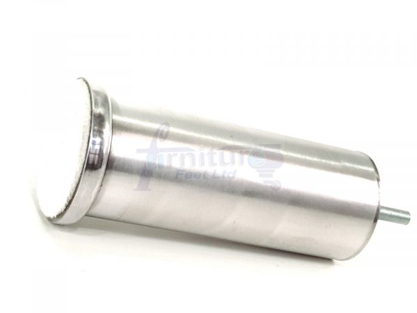 4 Metal Furniture Legs  Replacement Sofa Chair Feet 155mm High M8 Brushed Chrome - Image 5