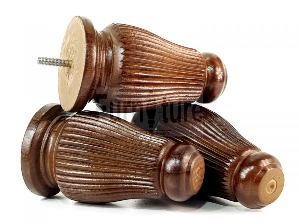4 Replacement Legs Solid Wood Settee Furniture Feet 150mm High Sofa Chair Bed M8 - Image 4