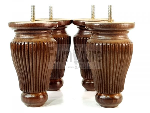 4 Replacement Legs Solid Wood Settee Furniture Feet 150mm High Sofa Chair Bed M8 - Image 7