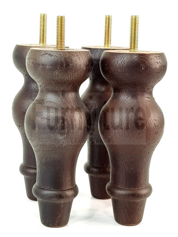4 Replacement Legs Solid Wood Settee Furniture Feet 150mm High Sofa Chair Bed M8 - Image 3