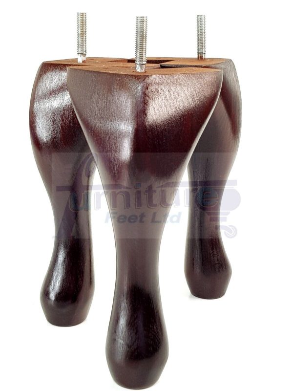 4 Replacement Queen Anne Legs Settee Furniture Feet 150mm High Sofa Chair Bed M8 - Image 5