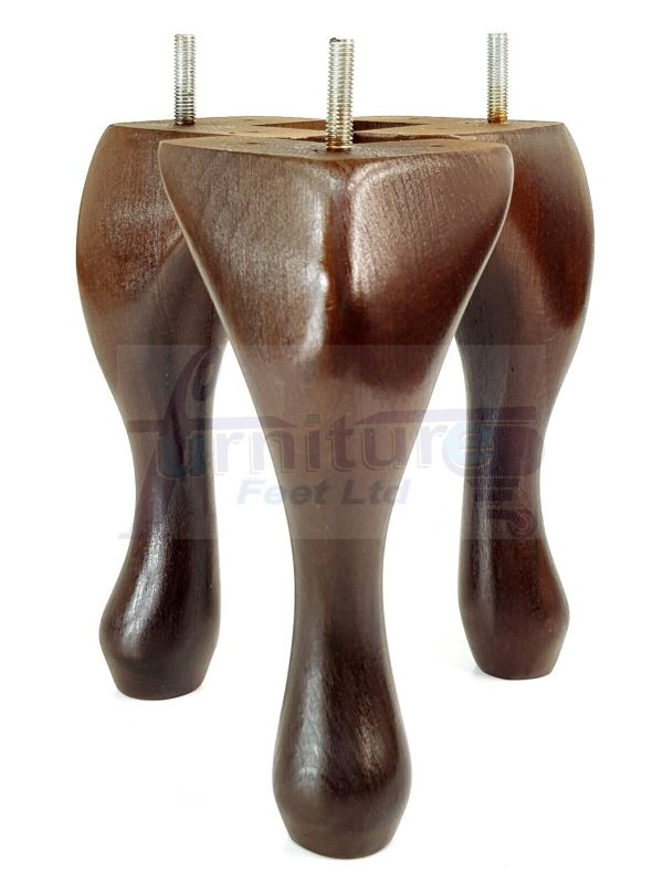 4 Replacement Queen Anne Legs Settee Furniture Feet 150mm High Sofa Chair Bed M8 - Image 12