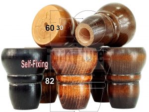 4 Replacement Turned Furniture Sofa Legs Chair Settee Self-Fixing Feet 82mm High