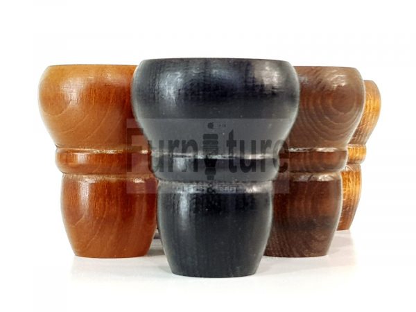 4 Replacement Turned Furniture Sofa Legs Chair Settee Self-Fixing Feet 82mm High - Image 3