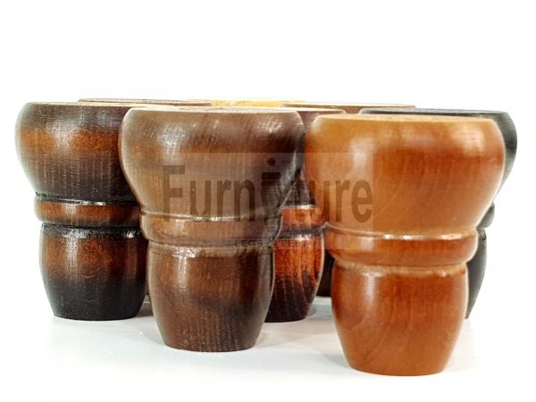 4 Replacement Turned Furniture Sofa Legs Chair Settee Self-Fixing Feet 82mm High - Image 5