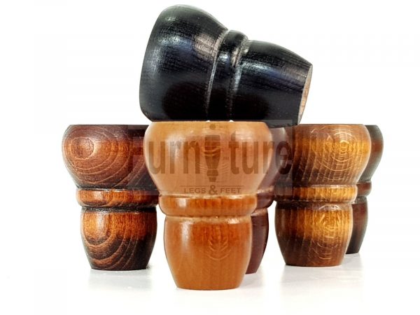 4 Replacement Turned Furniture Sofa Legs Chair Settee Self-Fixing Feet 82mm High - Image 8