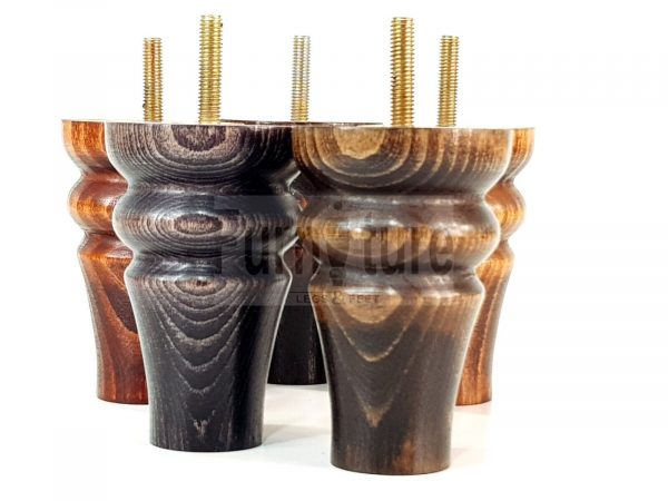 4 Replacement Wood Furniture Settee Sofa Legs M8 Chair Stool Bed Feet 100mm High - Image 6