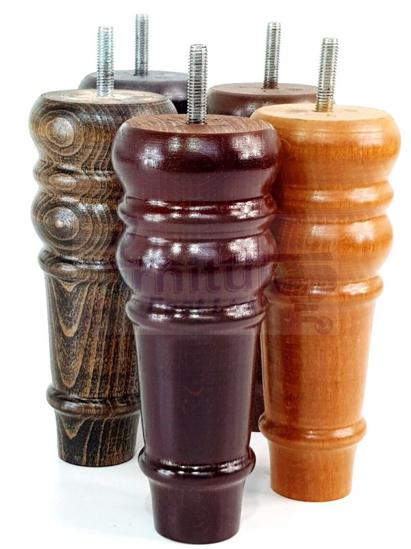 4 Round Wooden Chair Legs 170mm High Replacement Furniture Feet Sofa Cabinets M8 - Image 4