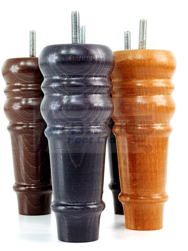 4 Round Wooden Chair Legs 170mm High Replacement Furniture Feet Sofa Cabinets M8 - Image 6