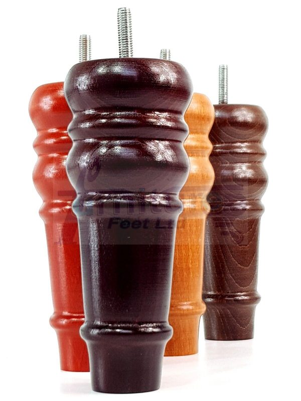4 Round Wooden Chair Legs 170mm High Replacement Furniture Feet Sofa Cabinets M8 - Image 7