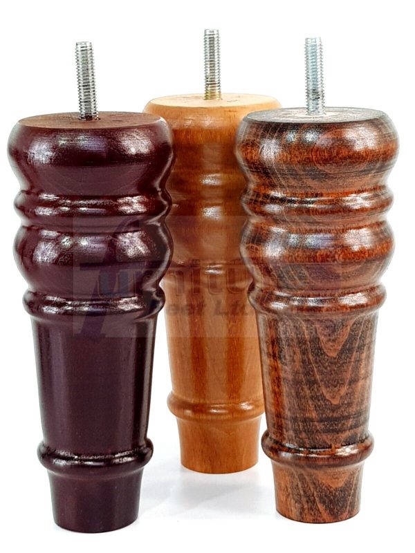 4 Round Wooden Chair Legs 170mm High Replacement Furniture Feet Sofa Cabinets M8 - Image 8
