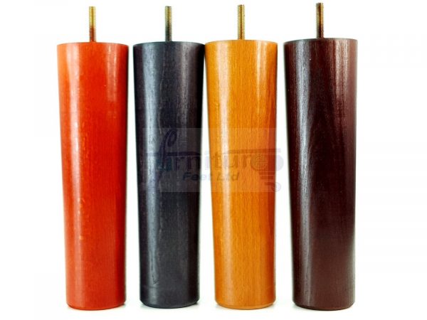 4 Round Wooden Chair Legs 230mm High Replacement Furniture Feet Sofa Cabinets M8 - Image 4