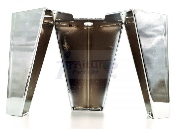 4 Silver Chrome Metal Legs 125mm High Replacement Feet Cabinet Sofa Chair Stool - Image 4
