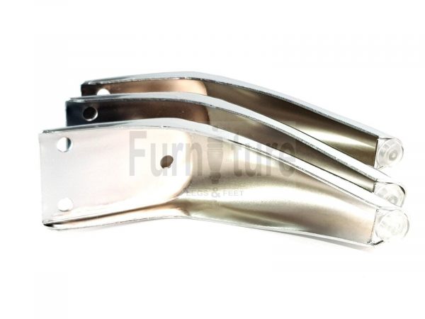 4 Silver Chrome Metal Legs 130mm High Replacement Feet Cabinet Sofa Chair Stool - Image 11