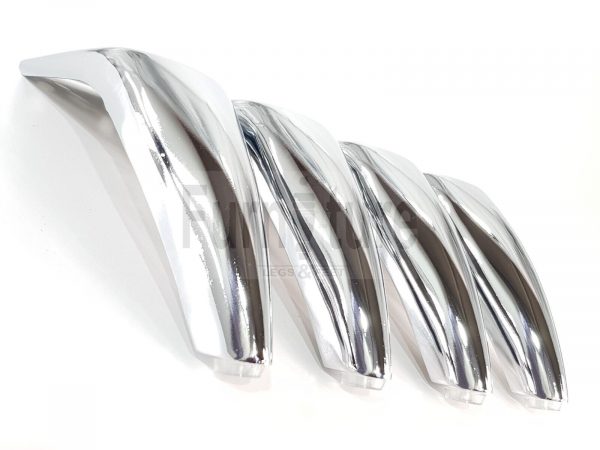 4 Silver Chrome Metal Legs 130mm High Replacement Feet Cabinet Sofa Chair Stool - Image 4