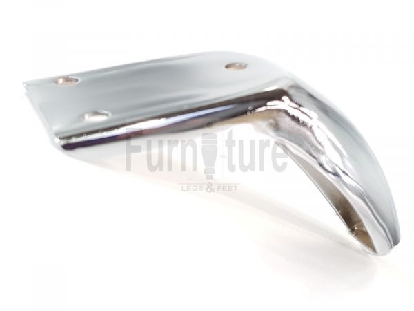 4 Silver Chrome Metal Legs 130mm High Replacement Feet Cabinet Sofa Chair Stool - Image 5
