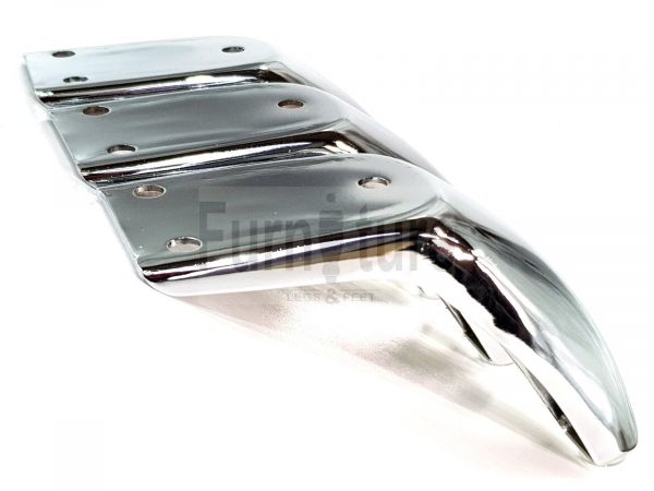4 Silver Chrome Metal Legs 130mm High Replacement Feet Cabinet Sofa Chair Stool - Image 9