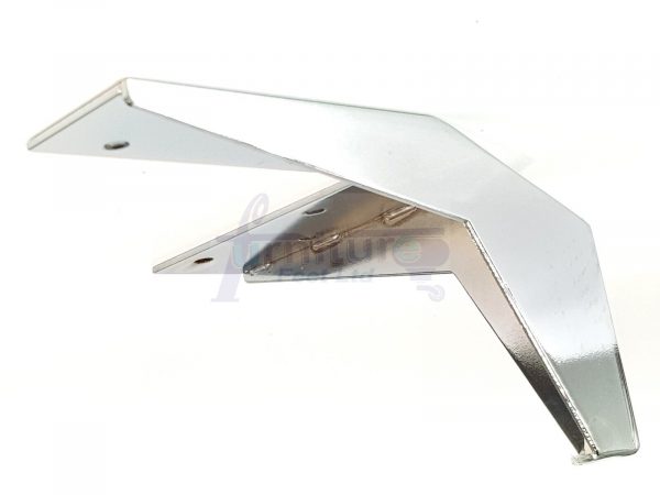 4 Silver Chrome Metal Legs 100mm High Replacement Feet Cabinet Sofa Chair Stool - Image 2