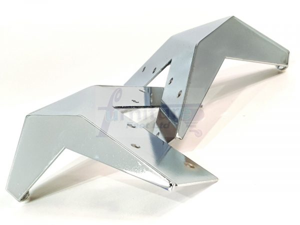 4 Silver Chrome Metal Legs 100mm High Replacement Feet Cabinet Sofa Chair Stool - Image 7