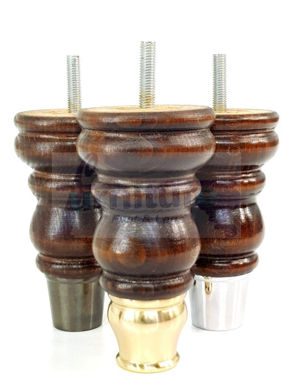 4 Slipper Cup Wood Furniture Settee Legs M8 Replacement Chair, Sofa Feet 165mm - Image 7