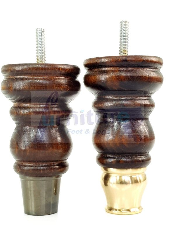 4 Slipper Cup Wood Furniture Settee Legs M8 Replacement Chair, Sofa Feet 165mm - Image 8