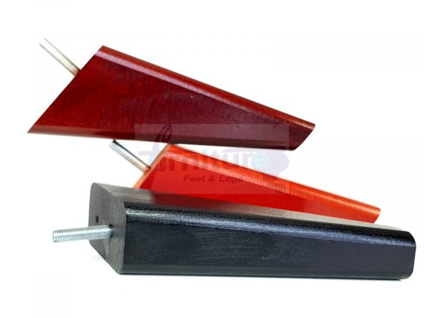 4 Square Angled Sofa Legs 155mm High Replacement Furniture Feet Chair Cabinet M8 - Image 2