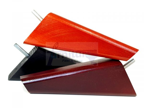 4 Square Angled Sofa Legs 155mm High Replacement Furniture Feet Chair Cabinet M8 - Image 3