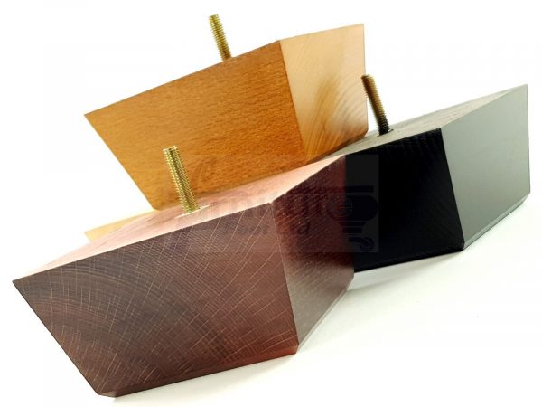 4 Square Wood Sofa Legs 60mm High Replacement Furniture Feet Chairs Cabinets M8 - Image 2