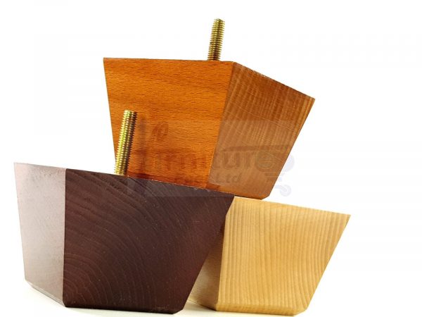 4 Square Wood Sofa Legs 60mm High Replacement Furniture Feet Chairs Cabinets M8 - Image 3