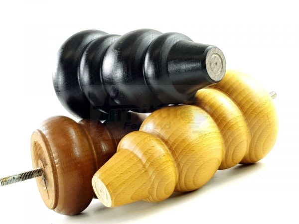 4 Turned Wood Sofa Legs 150mm High Replacement Furniture Feet Chairs Cabinets M8 - Image 9