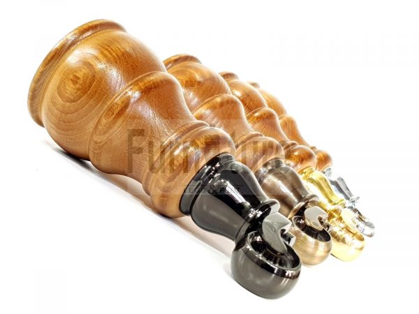 4 Wooden Furniture Sofa Legs M8 Castor Replacment Chair Settee Feet 160mm High - Image 4