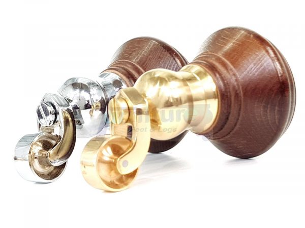 4 Wooden Furniture Sofa Legs M8(8mm) Replacment Chair Feet & Castors 120mm HIGH - Image 7
