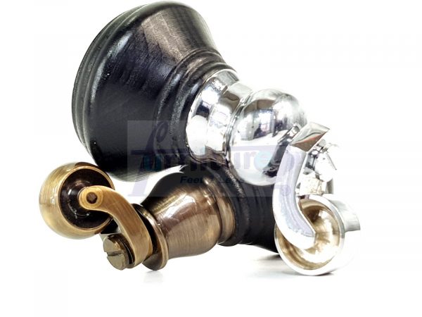 4 Wooden Furniture Sofa Legs M8(8mm) Replacment Chair Feet & Castors 120mm HIGH - Image 2