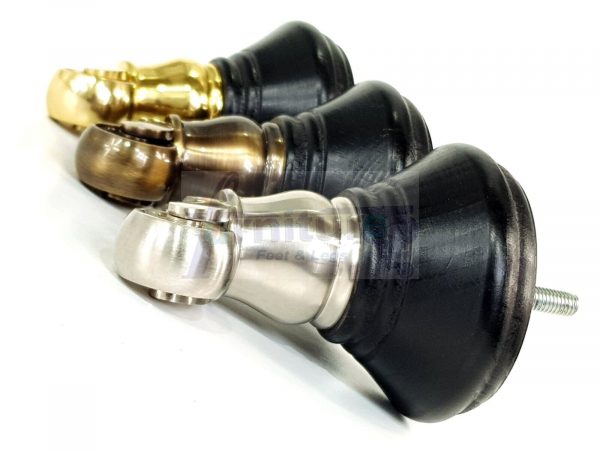 4 Wooden Furniture Sofa Legs M8(8mm) Replacment Chair Feet & Castors 120mm HIGH - Image 4