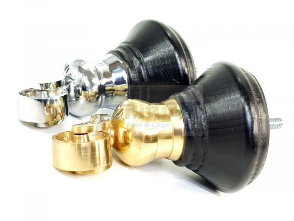 4 Wooden Furniture Sofa Legs M8(8mm) Replacment Chair Feet & Castors 120mm HIGH - Image 8