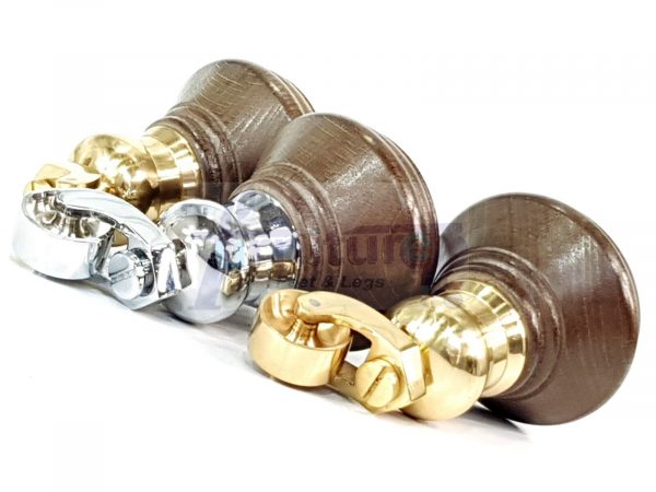 4 Wooden Furniture Sofa Legs M8(8mm) Replacment Chair Feet & Castors 120mm HIGH - Image 2