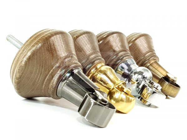 4 Wooden Furniture Sofa Legs M8(8mm) Replacment Chair Feet & Castors 120mm HIGH - Image 8